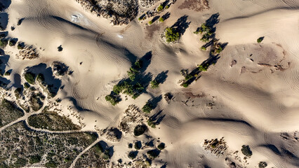 Aerial view of the Mescalero Sands North Dune Off Highway Vehicle Area, east of Roswell, New Mexico