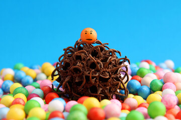 Frightened sphere faces the conflict