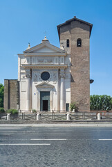 Obraz premium Rome, Italy - July 16, 2024: Registry Office of the Municipality of Rome - Registry and Electoral Services, government building on Via Luigi Petroselli, 50. Mythological Wolf sculpture