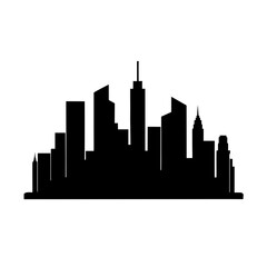 Obraz premium a modern city skyline silhouette vector