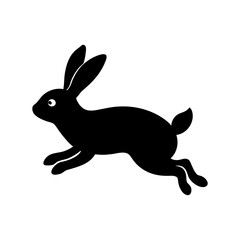 vector illustration of a cartoon rabbit