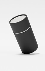 Black Cardboard Tube Kraft Mockup 66x129mm