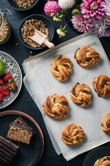 A sweet breakfast spread