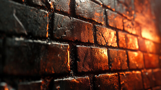 A modern architectural wall blending rustic brick with sleek glass panels, creating a striking contrast of texture, transparency, and contemporary design. - Powered by Adobe