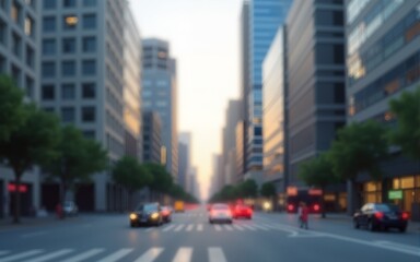 urban city backgrounds, photorealistic, isolated or blurred. High quality