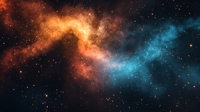 Chalk dust swirls like a nebula creating a vivid explosion of color and texture representing creativity imagination and the dynamic energy of artistic expression