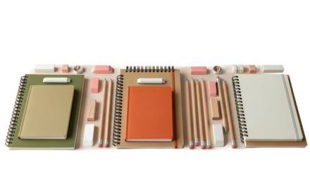 Writing essentials a trio of notebooks  pencils