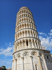 low-angle view of Leaning Tower of Pisa