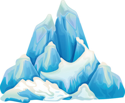 cold ice berg glacial mountain