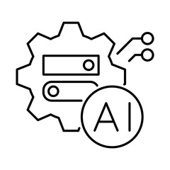 Obraz premium AI Adaptability – Enabling AI Systems to Adjust and Evolve to New Data and Environments for Enhanced Performance on transparent background.