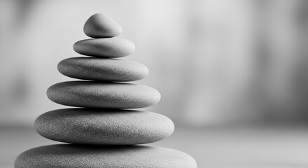 Balanced Stacked Stones Serenity and Harmony	