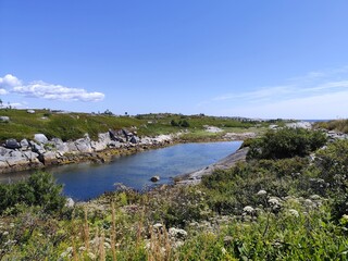 path to the mountains, ocean, Canada, Nova Scotia, Peggy's cove 