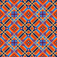 Colorful abstract seamless geometric pattern design for wallpaper and textile