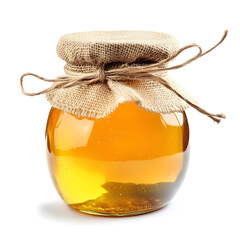honey in a glass jar