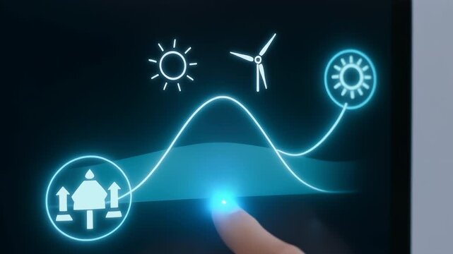 Smart energy management system using machine learning technology to optimize renewable power efficiency and energy control across industries