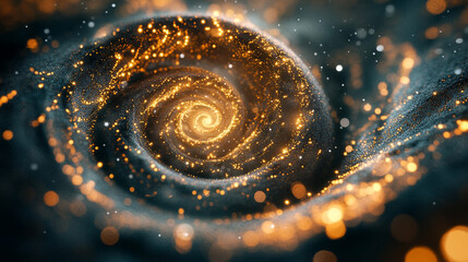 Digital spiral forms from neural light trails representing thought processes cognition and data flow symbolizing technology imagination and the dynamic patterns of the mind