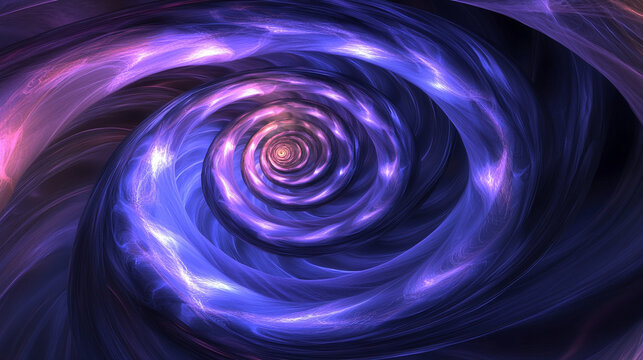 Digital spiral forms from neural light trails representing thought processes cognition and data flow symbolizing technology imagination and the dynamic patterns of the mind