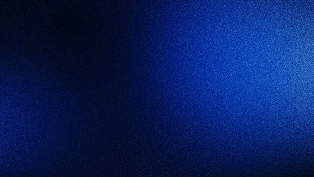 Abstract dark blue gradient texture with grainy nostalgic retro effect