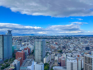 Fototapeta premium 2026年の日本の仙台の市街地の風景