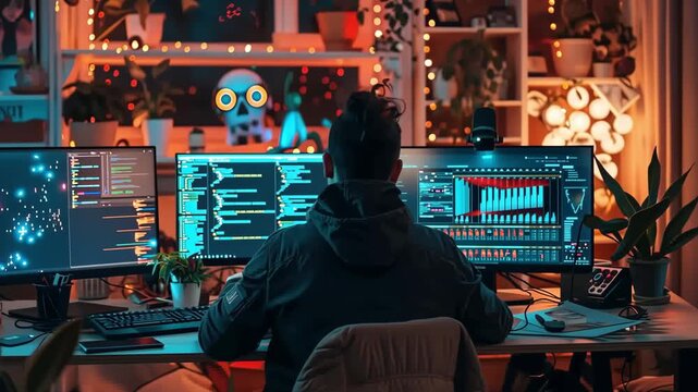 Anonymous Hacker Coding Encryption for Web3 in Dark Workspace