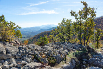 Obraz premium Ruins of Ancient thracian city of Perperikon, Bulgaria