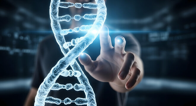 Interactive DNA Strand with Person Pointing for Technology and Science Concepts