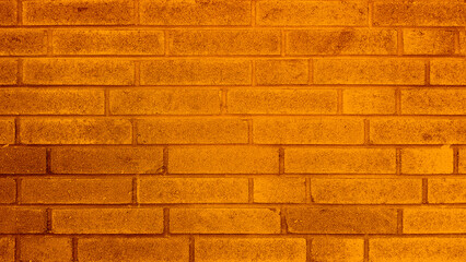 Vintage orange brick wall texture background