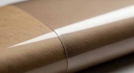 Close up of a brown object with a smooth surface and subtle textures