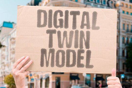 "Digital   Twin   Model" Digital twin models simulate physical systems in virtual environments enhancing design and maintenance. DIGITAL. TWIN. SIMULATION. VIRTUAL. ENVIRONMENT.