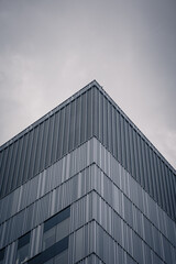 Fototapeta premium A minimal architectural composition a top of the building