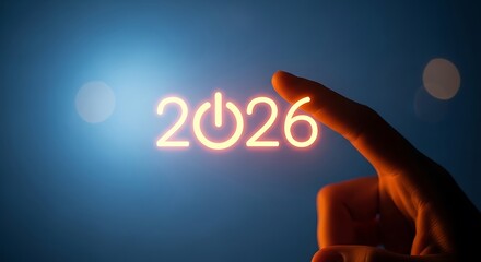 Activate future success now touch 2026 glowing power button