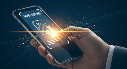 Effortless tax filing on smartphone, secure digital finance, and financial planning
