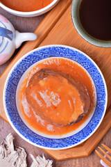 Ah Gei is a famous snack of Danshui in Taiwan. 