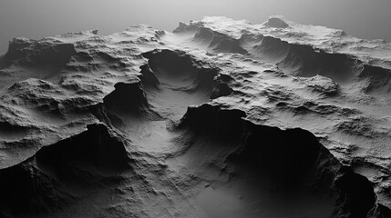 Minimal map composition with clean lines and simple shapes, emphasizing geographic structure and spatial relationships in a modern, abstract style.