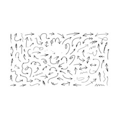 Hand drawn arrow collection for your design