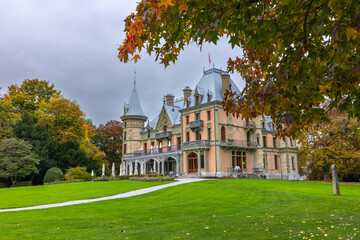 Picturesque Schadau Castle Autumn Lake