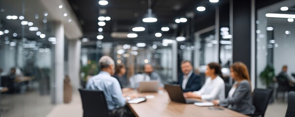 Unclear leadership discussion, Boardroom gathers to discuss quarterly strategies and digital