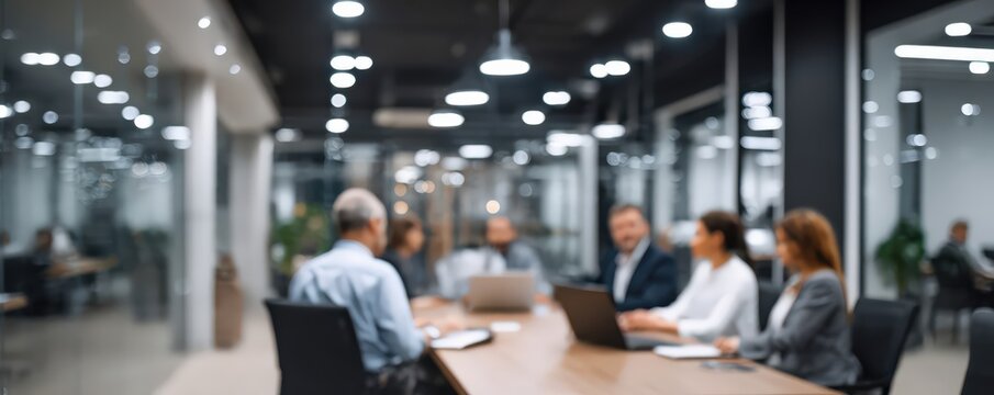 Unclear leadership discussion, Boardroom gathers to discuss quarterly strategies and digital