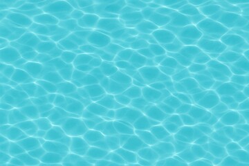 Obraz premium Seamless ocean water texture repeating blue ripples and sunlit caustics top view