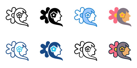 Esthetics icon set multiple style collection 
