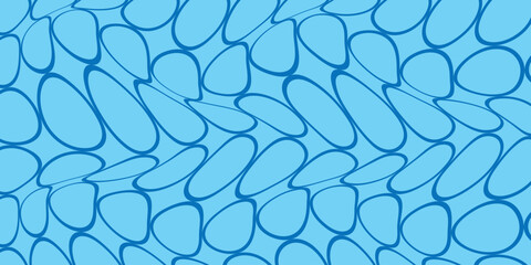 simple blue outline circle wave pattern for banner poster background.