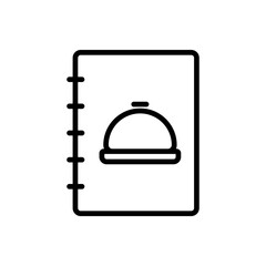 Outline meal plan book diet nutrition line art
