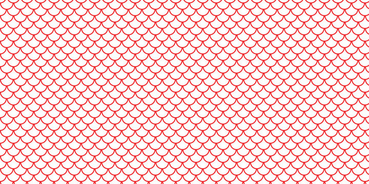 simple red outline fish scale pattern for banner poster background.