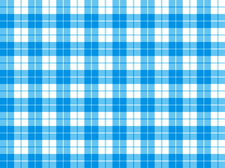 チェック3、5水色