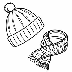 Winter hat and scarf