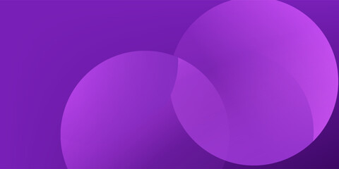 Purple circle overlap modern abstract background for template design, banner, poster, wallpaper. Vector Ilustration