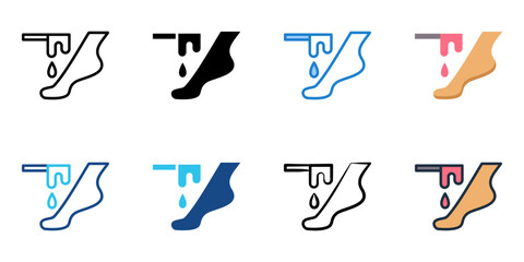 Waxing icon set multiple style collection 
