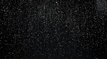 Enchanting Rainfall Creates Contrast with Darkness