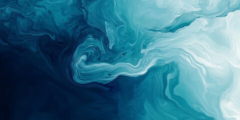 Fluid textures combine to form a captivating abstract water pattern in shades of blue.