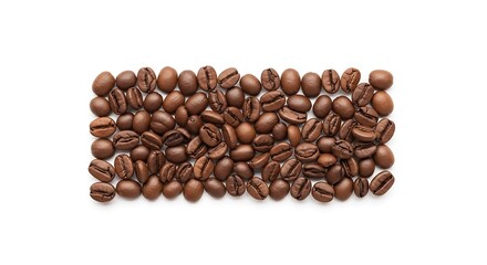 Obraz premium coffee beans isolated on white background
